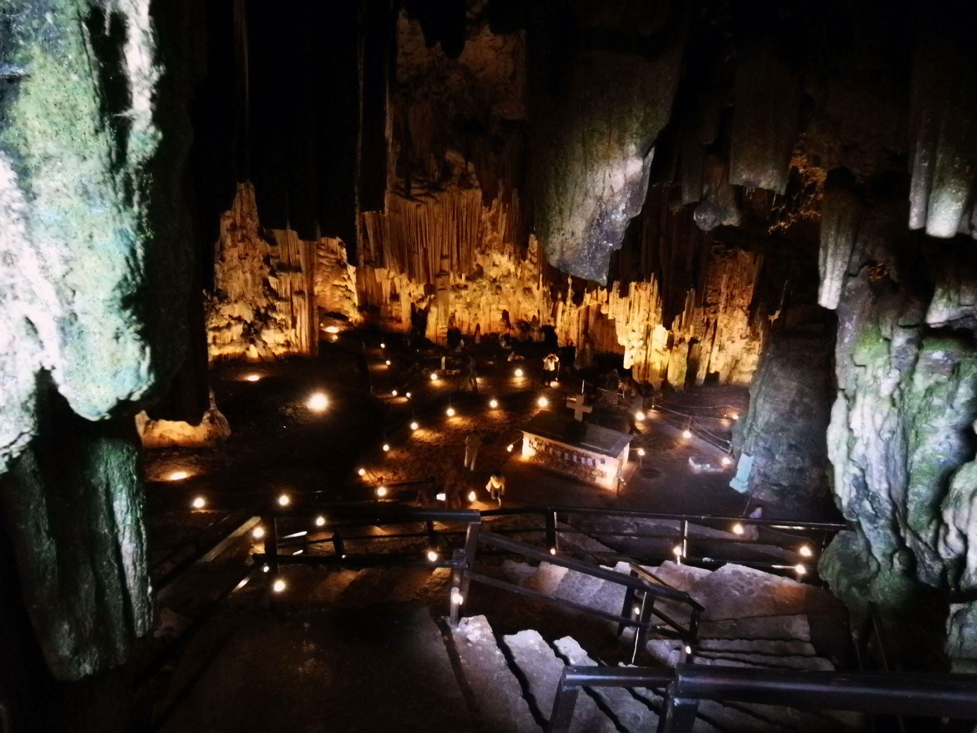 Melidoni Cave, Room of the Heroes from the top.